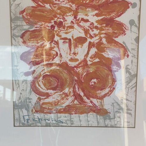 Watercolor by Vaggelis Gravani "Akrokeramo" like new