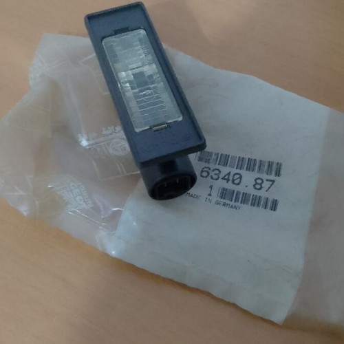 Peugeot License Plate Number Light 6340.87 new for 106 306 406 605