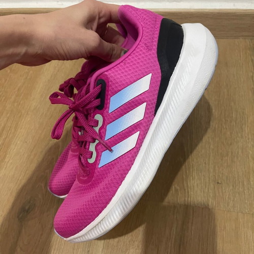 Adidas athletic shoes pink like new, size 39.5