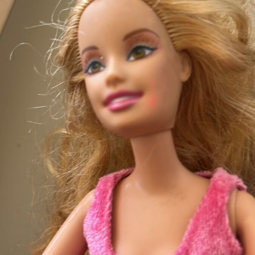 Princess Genevieve doll used with marker on cheek