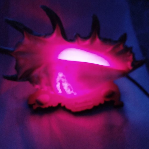 Vintage shell lamp used from Mauritius