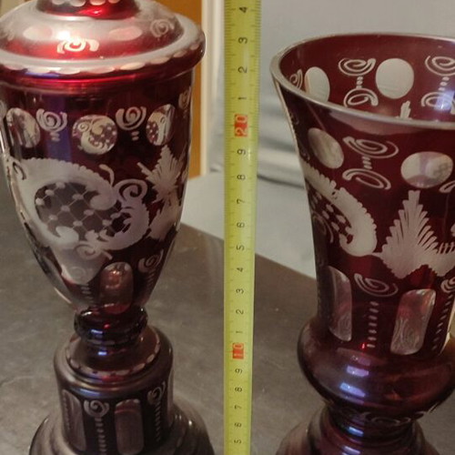 Egermann Bohemian Crystals handmade, like new, 1950s