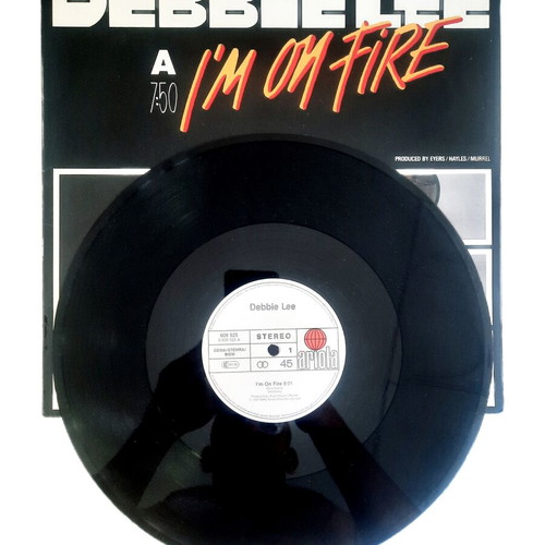 Debbie Lee I'm On Fire 12" maxi-single vinyl like new, synth-pop