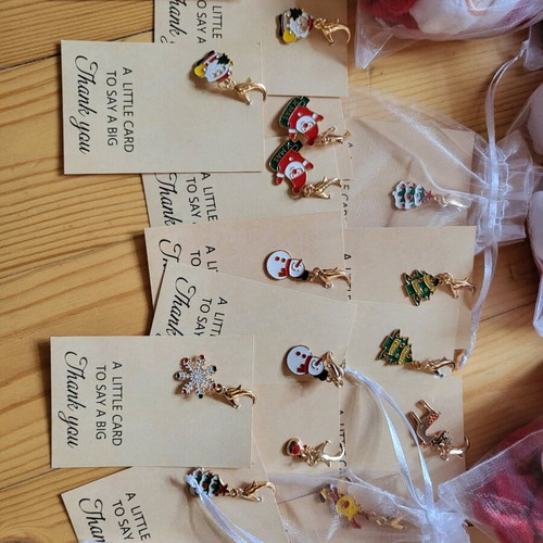 Christmas charms and scrunchies pack with 20 charms and 13 scrunchies
