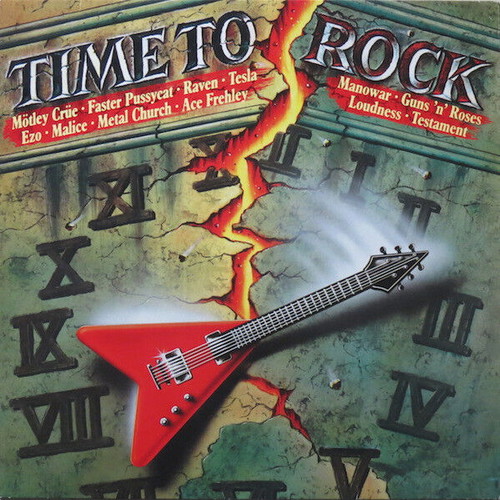 Time To Rock vinyl record used, metal compilation