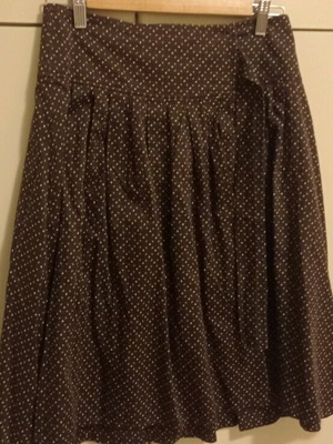 Zara skirt size S like new, brown, knee-length wrap