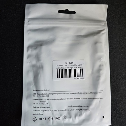 Ugreen USB to Micro Charging Cable new in packaging