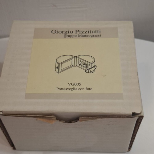 Cylindrical leather vintage travel case by Giorgio Pizzitutti new