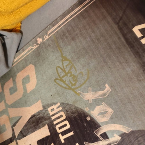 Dropkick Murphys poster signed, 50x70, like new
