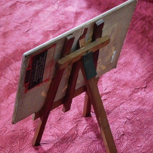 Painting panel used with tripod, Pericles ancient Greece, wooden