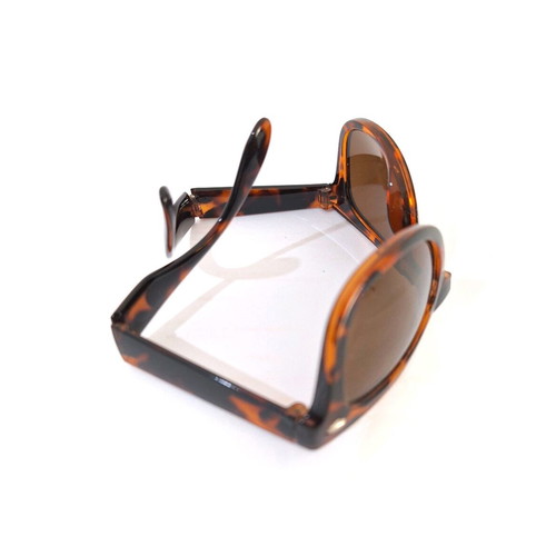 Foldable sunglasses used, brown