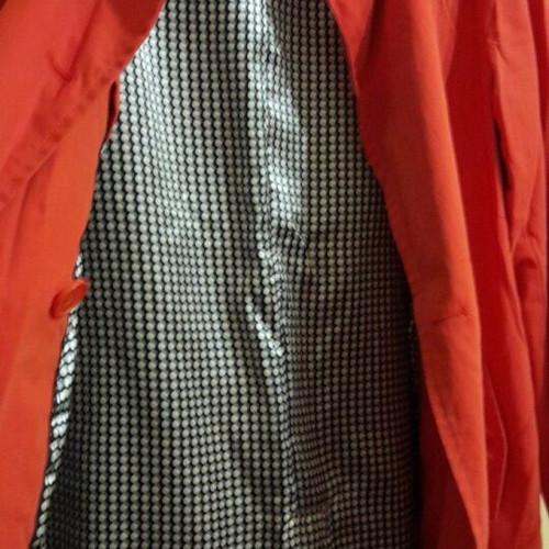 Maddison short trench coat like new, red-coral XL