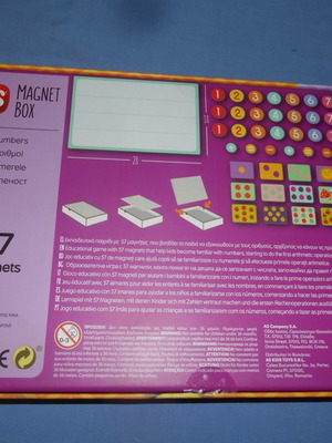 AS Magnet Box Numbers new educational toy with 57 magnets