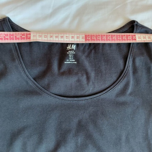 Casual black cotton t-shirt H&M like new, size S
