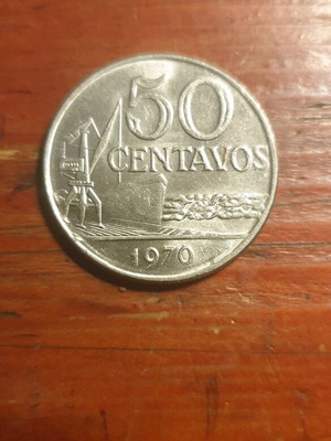 Νόμισμα 50 centavos 1970 Brasil σαν καινούργιο