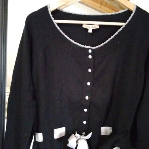 Manoukian women's cardigan black like new, size XL