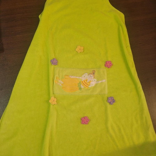 Chiquetes terry nightgown new, pink and green, for 12 years old