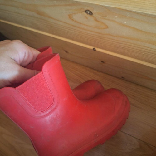 Zara red unisex children's boots size 27 like new
