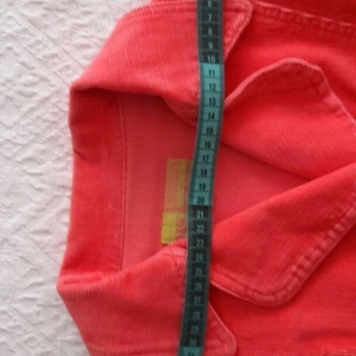 W&W Y2K Jacket in Coral Corduroy Fabric like New Size M