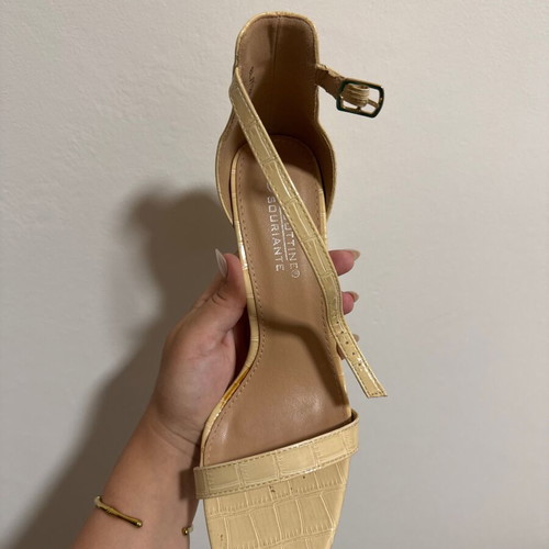 La Bottine Souriante summer shoe beige croco No40 like new, lightweight