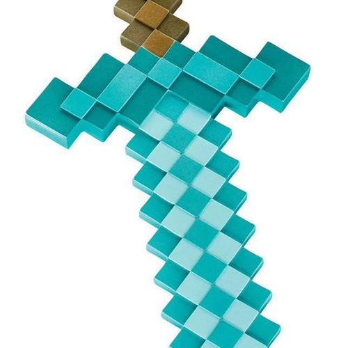 Minecraft Diamond Sword toy new 51x25 cm