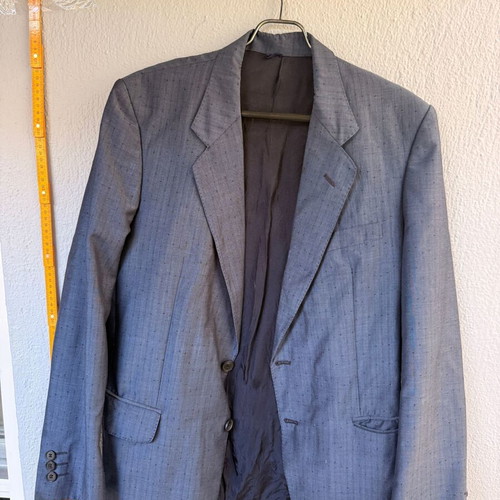 Best Form Men's Vintage Jacket like new, blue with micro pattern