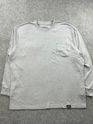 Dickies men's grey long sleeve pocket t-shirt 2XL oatmeal