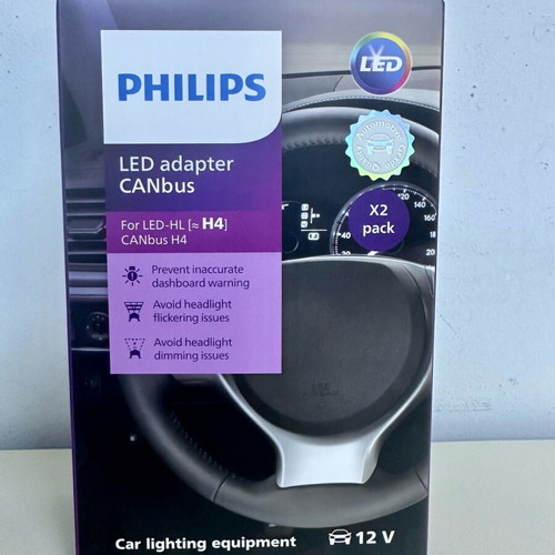 Philips CAN bus Fault Canceller for H4/H7 Lamp 10W 12V 2pcs new