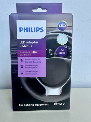 Philips CAN bus Fault Canceller for H4/H7 Lamp 10W 12V 2pcs new