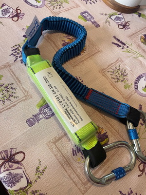 Miguel Miranda elastic lanyard with energy absorber new