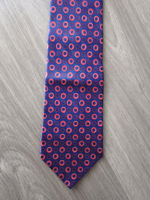 Trussardi silk tie like new, blue and pink