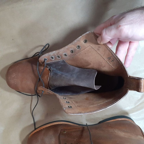 Men's boots size 47 brown handmade, new, made in Portugal