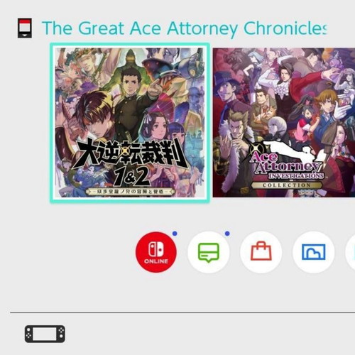 Nintendo Switch Ace Attorney Investigation Collection and The Great Ace Attorney Chronicle like new