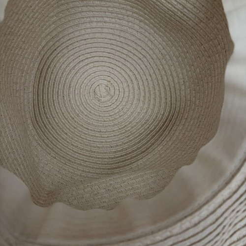 Straw hat like new, beige, one size