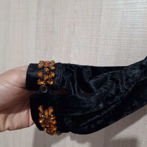 Velvet midaxi dress new with glass rhinestones size M to L