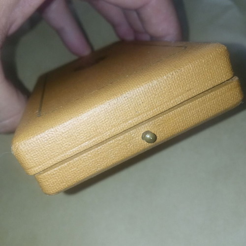 Medal box with gold Phoenix Order cross, used, Anagnostopoulos