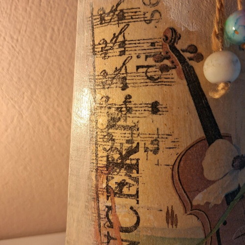 Ceramic Decoupage Decoration Lydia New, Table or Wall Art 21x17