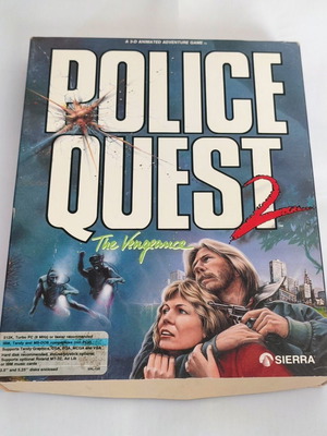 Police Quest II The Vengeance PC μεταχειρισμένο adventure παιχνίδι, μεγάλη συσκευασία