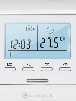 Ketotek Programmable Floor Heating Thermostat M6 like new with LCD and sensor