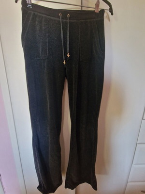 SugarFree velour grey anthracite tracksuit pants, size M