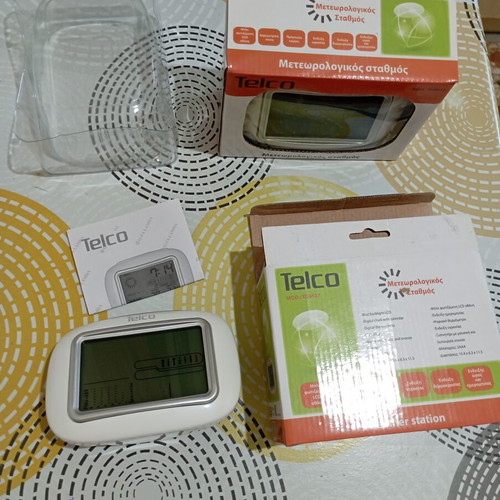 Telco Weather Station XG6637 with Clock and Alarm, Pack of 2, New