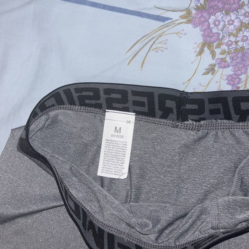Men's sports leggings like new, black and grey, size M
