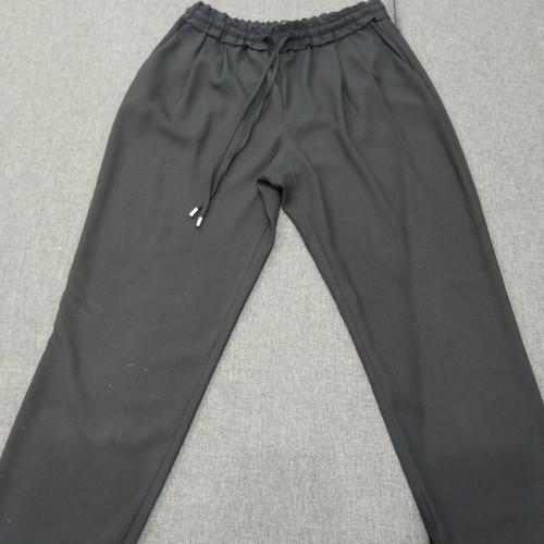 Zara summer black pants XS used, office style, ankle length