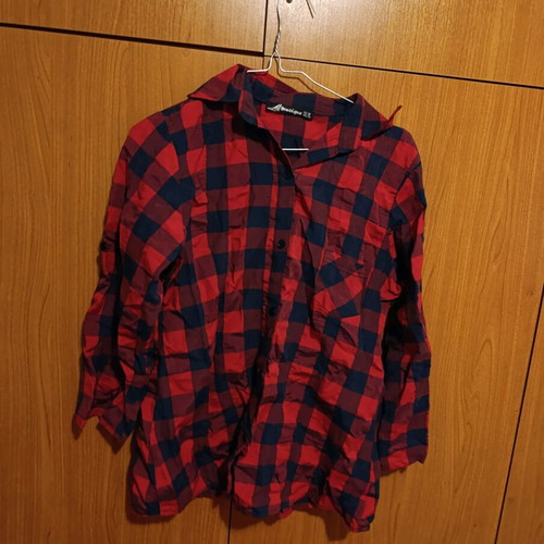 Checked shirt unused, like new