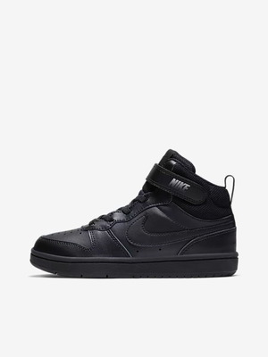 Nike Court Borough Mid 2 used kids shoes size 35 black