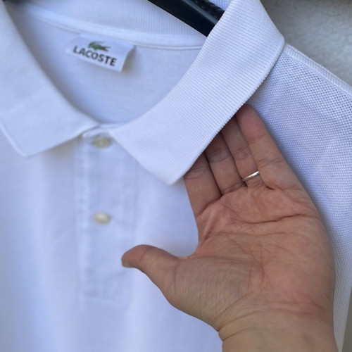 Lacoste men's white polo shirt size 4XL