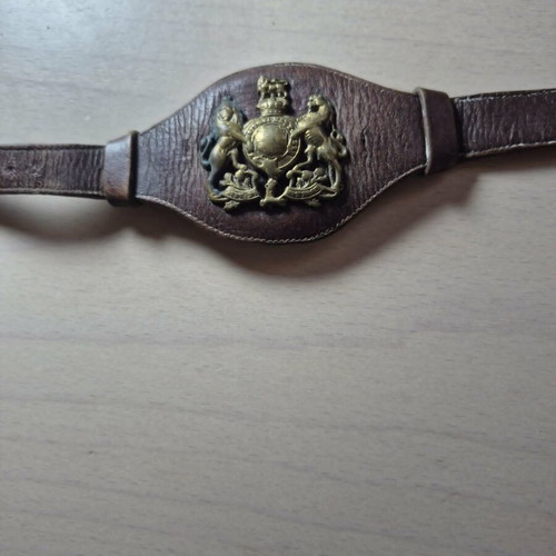 World War II Wristband used, British Army with Royal Emblem