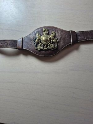 World War II Wristband used, British Army with Royal Emblem