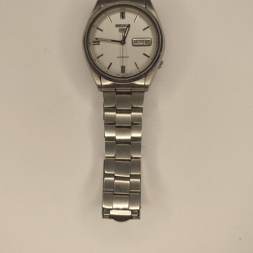Seiko 5 Automatic 6309-8900 vintage 36mm silver watch used