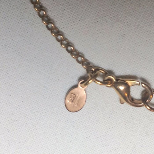 Silver gold-plated necklace with enamel